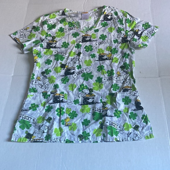Nurse scrubs size XS : Disney- Mickey/Pluto, Peanuts- lucky Snoopy, Autism Unic - Picture 2 of 3